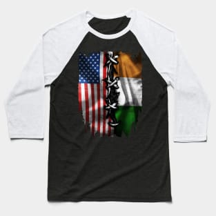 Irish American Flag USA Ireland Costume Gift Baseball T-Shirt